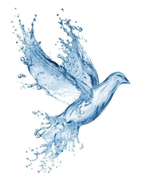 580x725 Very Cool ! Awesome Picture Water Art, Holy Spirit Tattoo - Water Flow Drawing