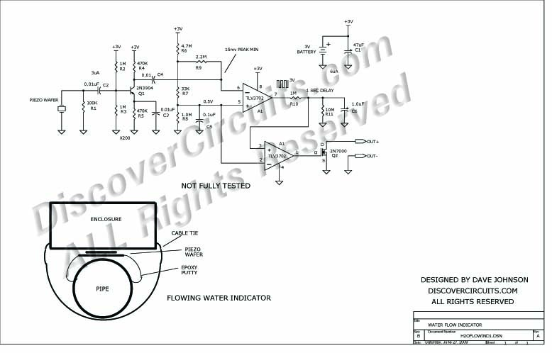 778x498 Circuit Water Flowing Indicator - Water Flow Drawing