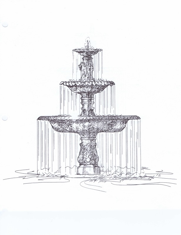 Water Fountain Drawing at Explore collection of