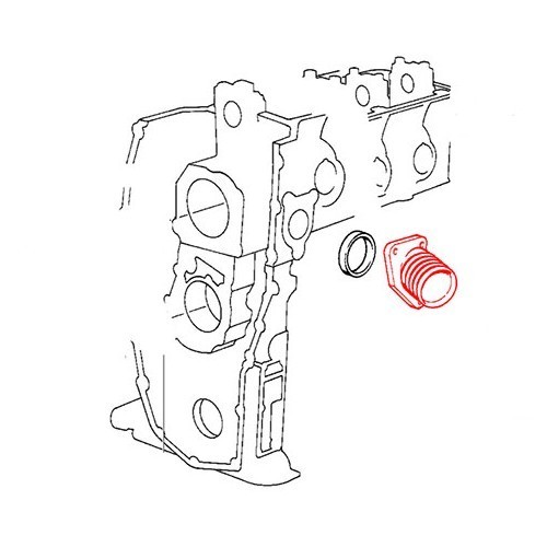 500x500 connection pipe for water hose on cylinder head for bmw - Water Hose Drawing