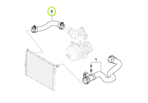 300x210 genuine bmw cooling system water hose pipe ebay - Water Hose Drawing