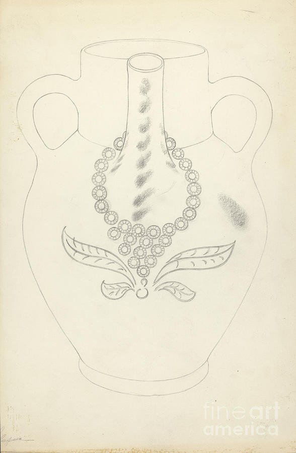 588x900 Grey Stoneware Water Jug Drawing - Water Jug Drawing