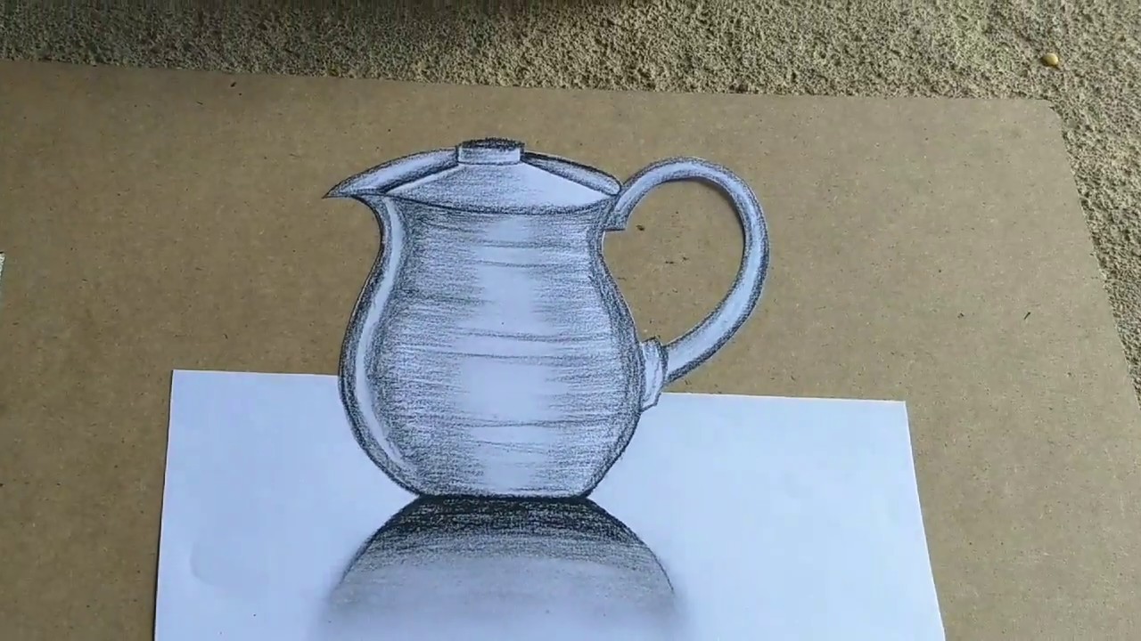 1280x720 How To Draw A Water Jug L Very Easy L Drawing Of Jug - Water Jug Drawing