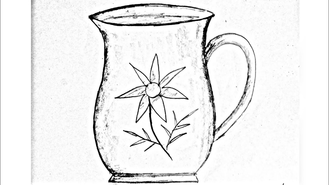 1280x720 How To Draw A Water Jug Water Jug Drawing Easy - Water Jug Drawing