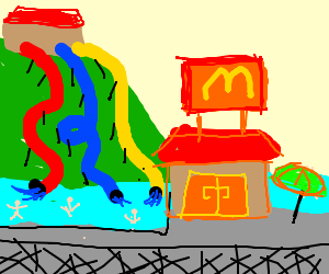 300x250 Mcdonald Waterpark Drawing - Water Park Drawing