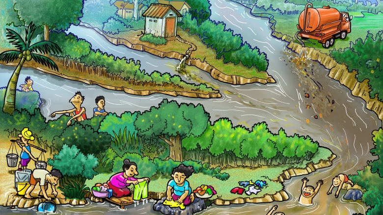 Water Pollution Drawing at PaintingValley.com | Explore collection of
