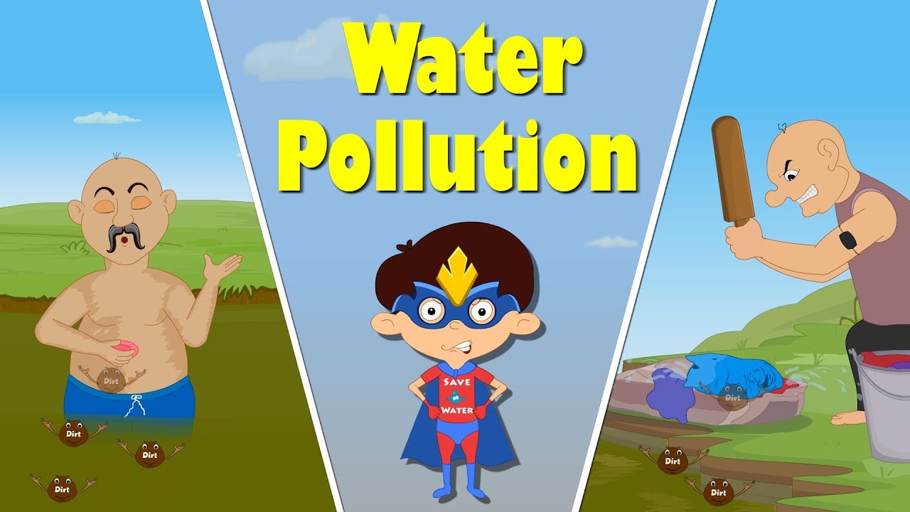 1280x720 Water Pollution For Kids - Water Pollution Drawing For Kids