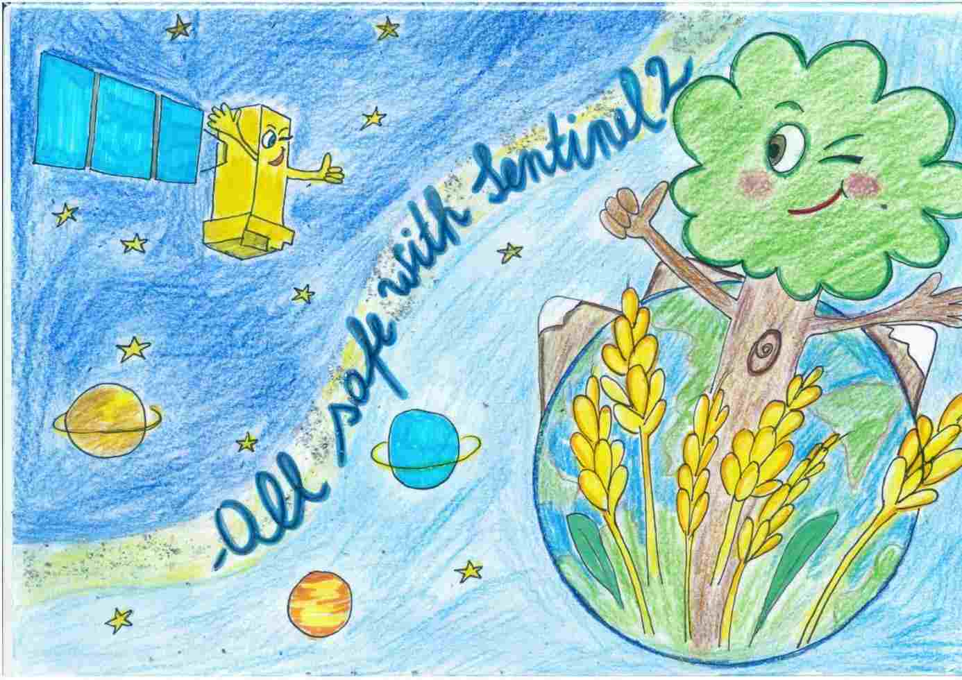 1386x980 Drawing On Water Pollution - Water Pollution Drawing For Kids