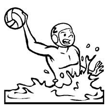 230x230 Drawn Ball Water Polo - Water Polo Ball Drawing