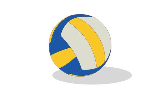 550x309 Ways To Draw A Volleyball - Water Polo Ball Drawing