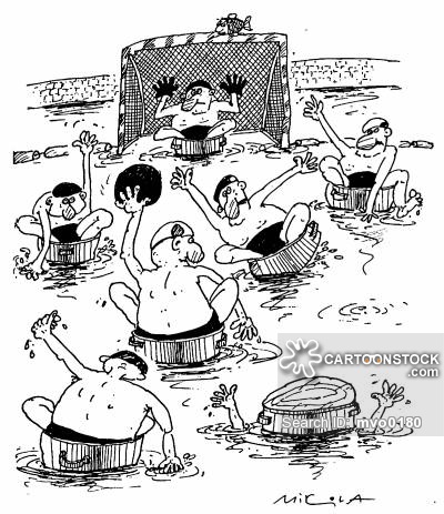 400x463 Water Polo Cartoons And Comics - Water Polo Drawing