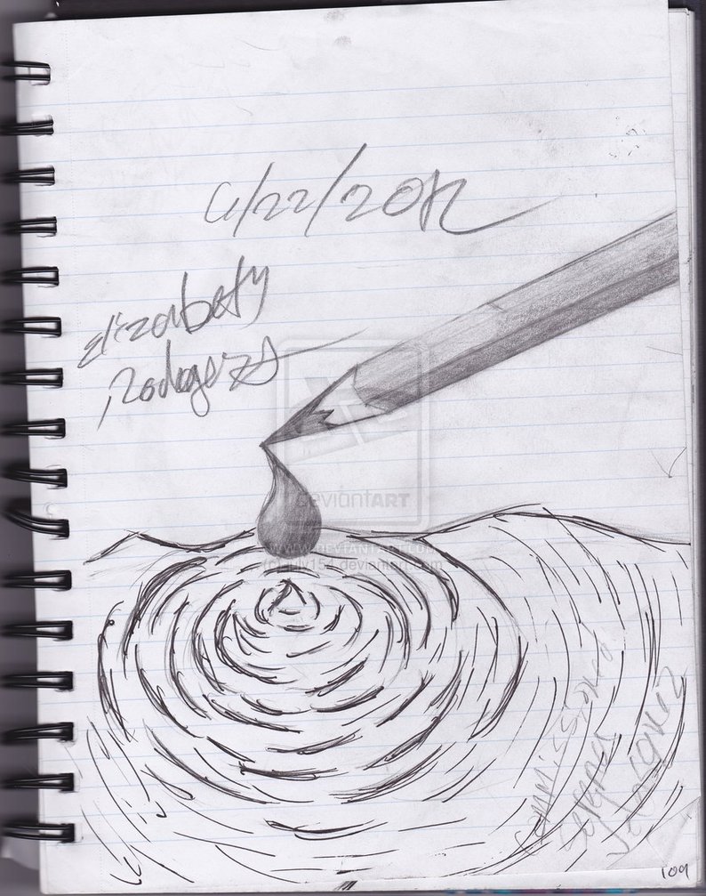 794x1007 Water Ripples Drawing Gtgt - Water Ripples Drawing