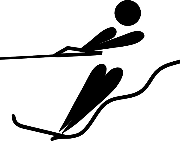 600x469 olympic sports water skiing pictogram clip art free vector in open - Water Ski Drawing