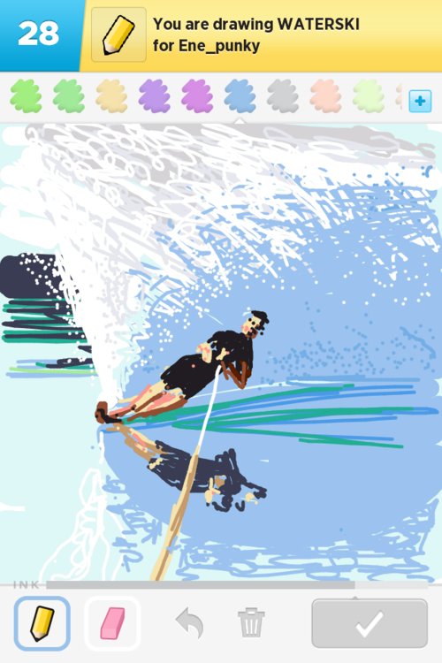500x750 Waterski Drawings - Water Ski Drawing