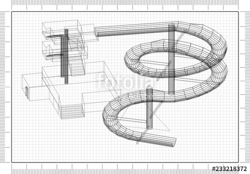 500x349 Water Slide Design - Water Slide Drawing