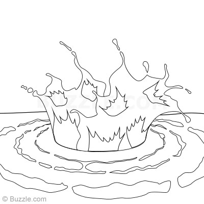 400x400 how to draw water drops step - Water Splash Drawing