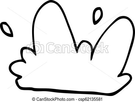 450x340 line drawing cartoon water splash - Water Splash Drawing