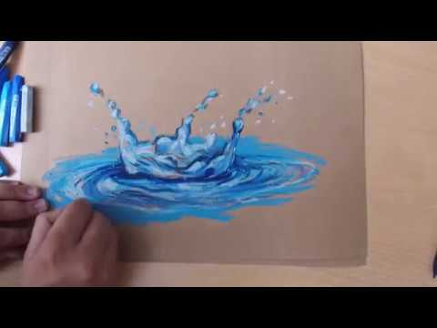 480x360 tutorial - Water Splash Drawing
