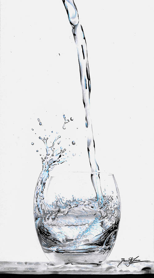 500x900 water splash drawing - Water Splash Drawing