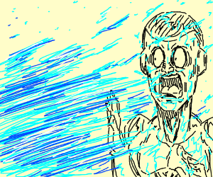 300x250 goku's fireball turns into a lazy water spray - Water Spray Drawing