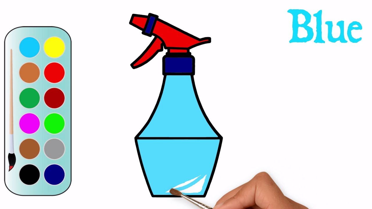 1280x720 Water Spray Drawing Step - Water Spray Drawing