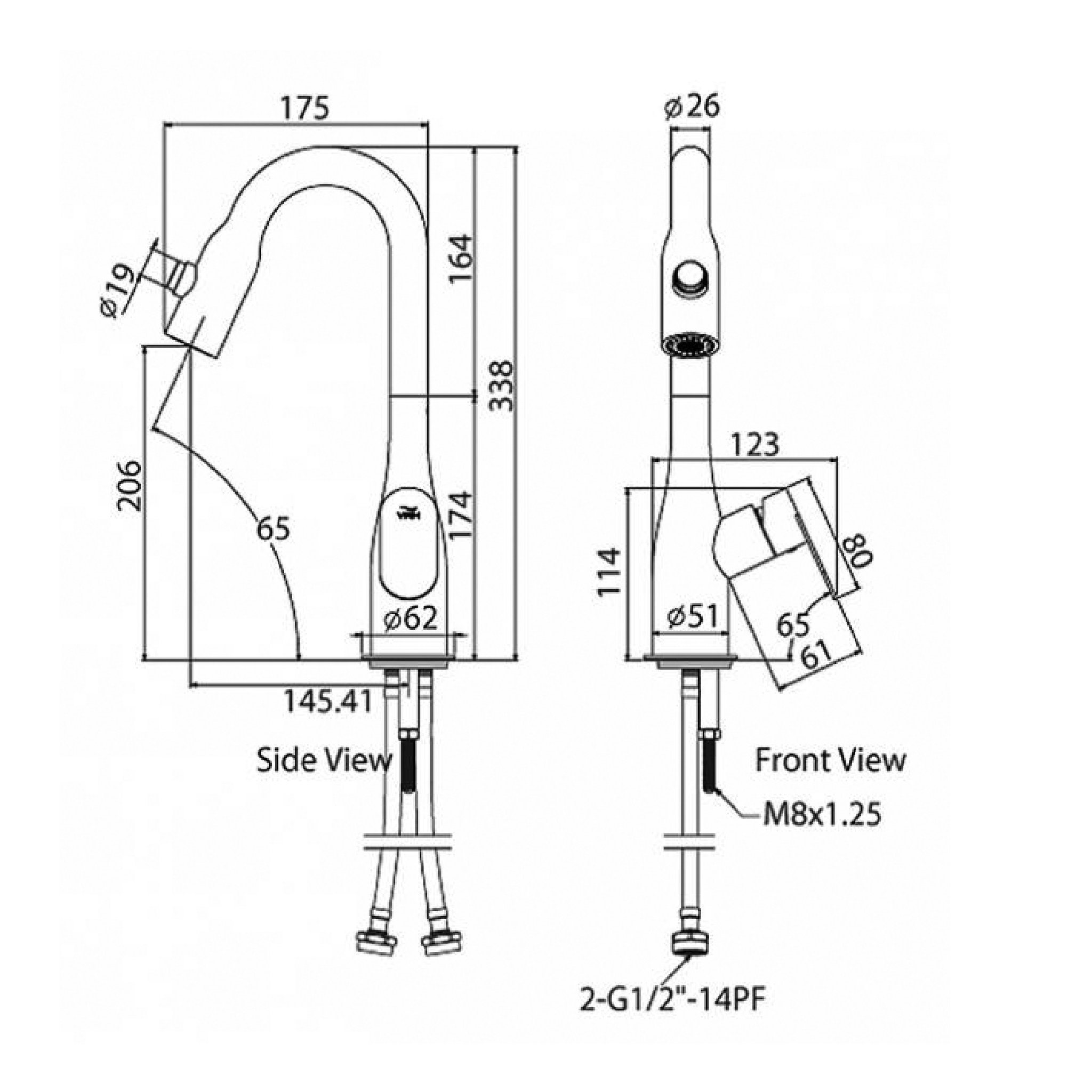 2048x2048 deck single control mixer sink faucet with water spray button - Water Spray Drawing