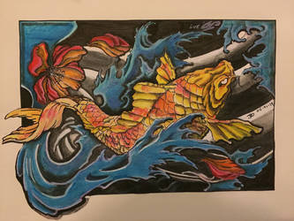 333x250 fish down water stream drawing - Water Stream Drawing