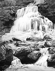 234x300 flowing water drawings fine art america - Water Stream Drawing
