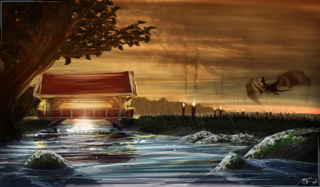 1024x598 ter stream drawing hd wallpaper, background images - Water Stream Drawing