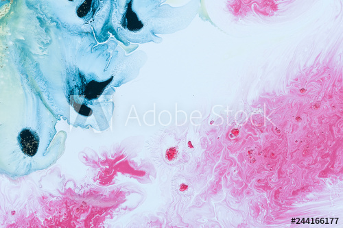 500x333 abstract colorful background drawing with acrylic paints on water - Water Texture Drawing