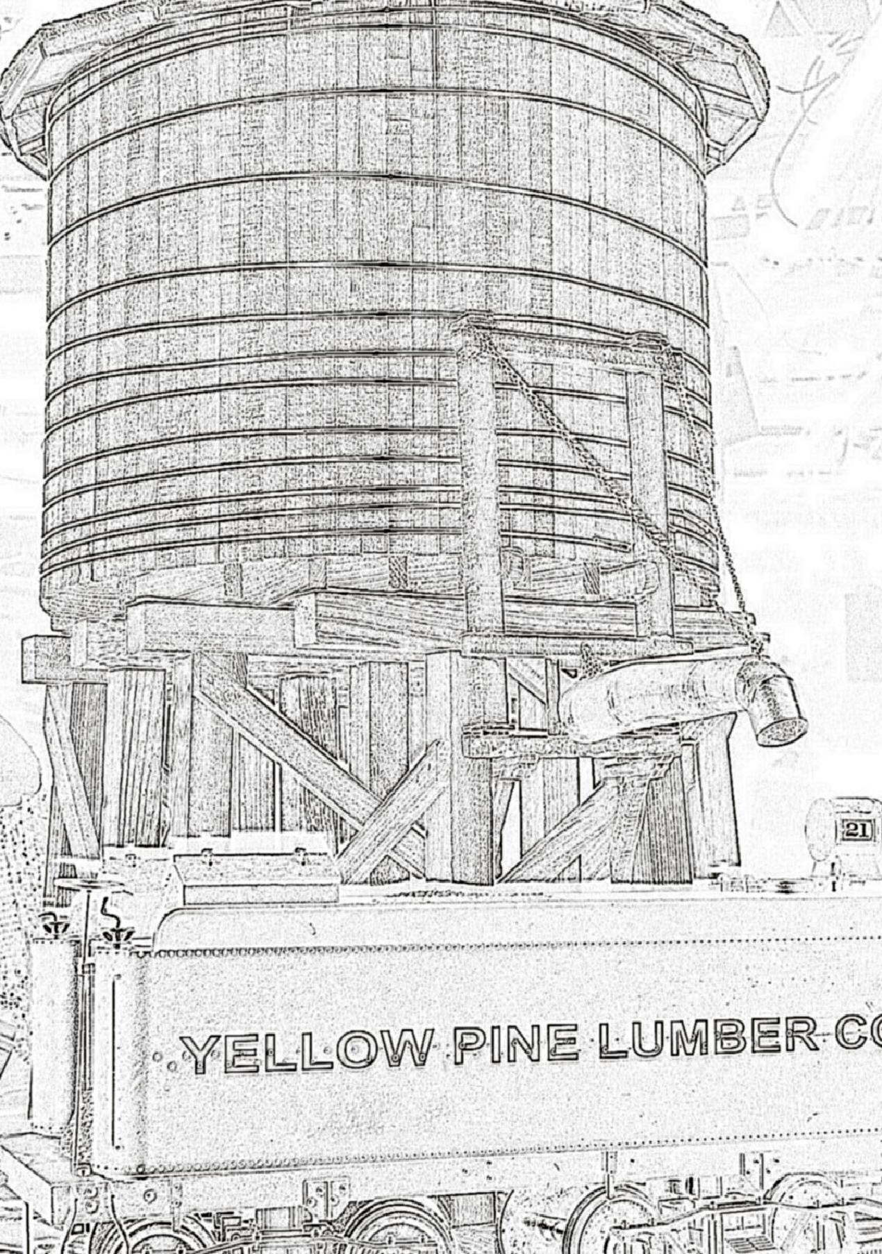 1270x1806 Garden Railway Water Tower Project - Water Tower Drawing