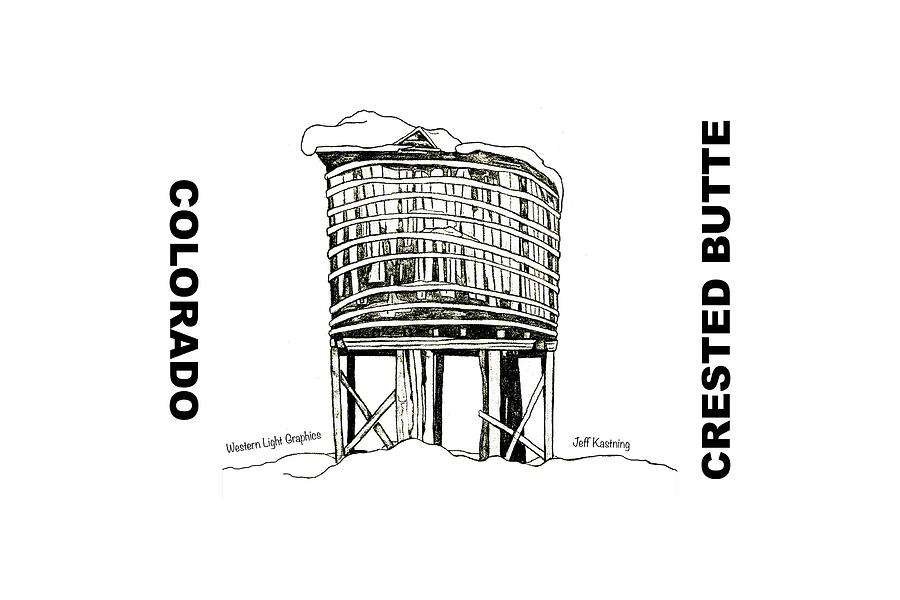900x600 Cb Water Tower Drawing - Water Tower Drawing