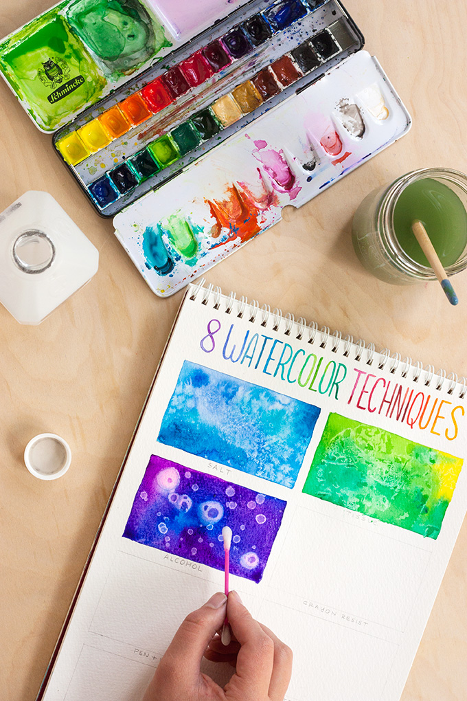 680x1020 toolbox watercolor techniques for beginners - Watercolor Drawing