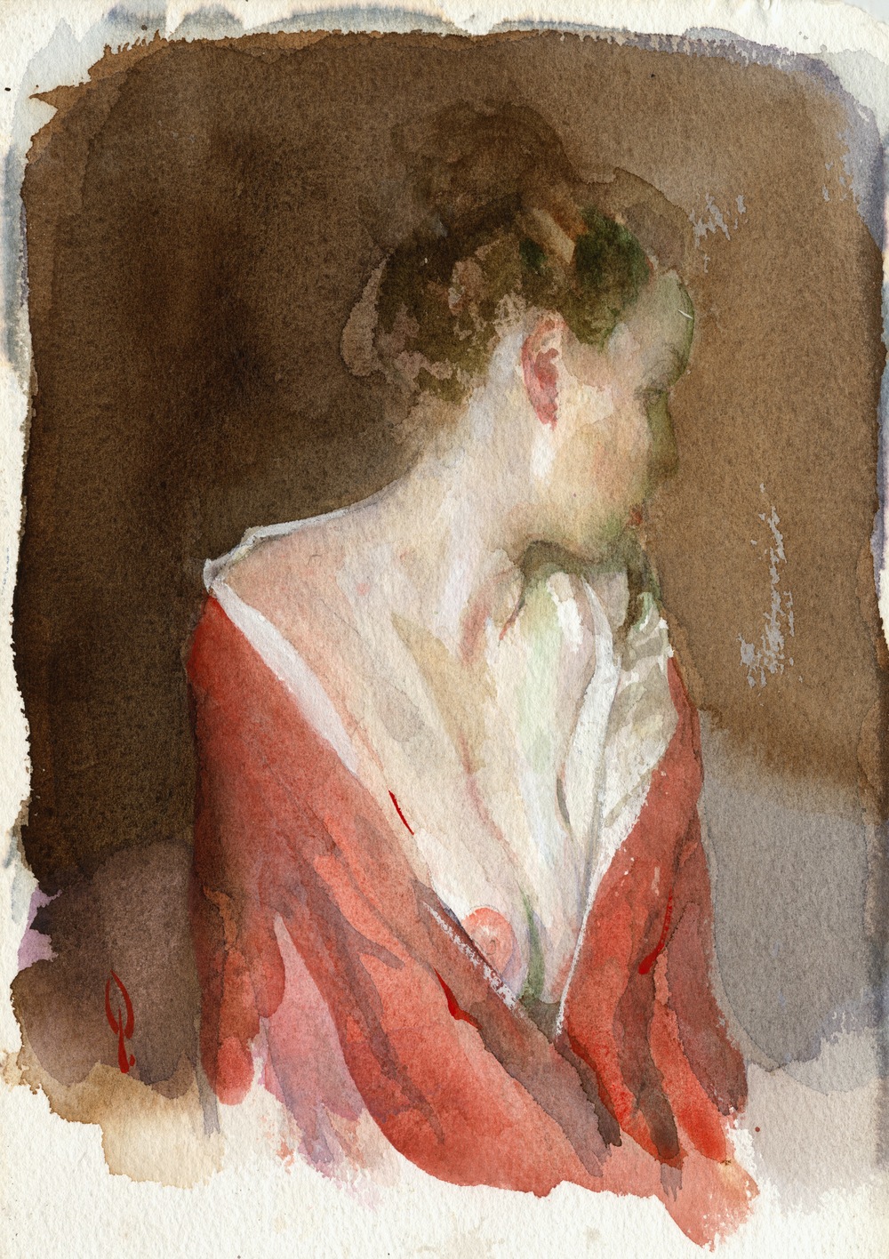 1000x1416 Watercolors George Pratt - Watercolor Drawing