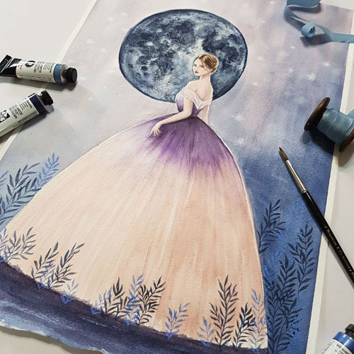 500x500 Art Blog - Watercolor Drawing