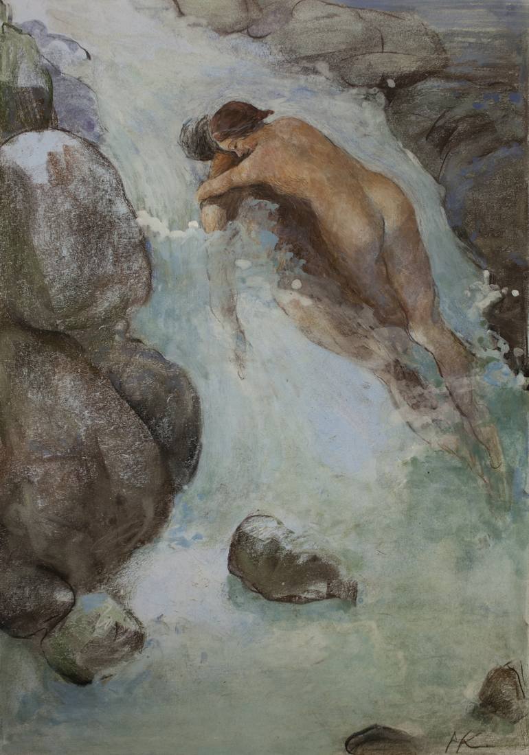 770x1100 waterfall drawing - Waterfall Drawing