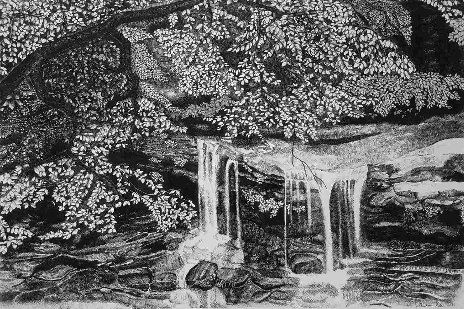 Waterfall Drawing For Kids at PaintingValley.com | Explore collection ...