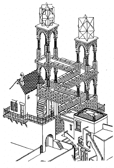 227x333 Top The Impossible Waterfall - Waterfall Line Drawing