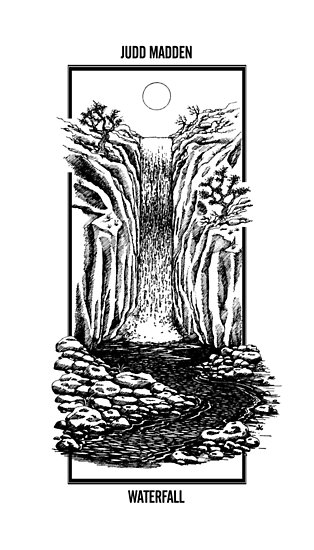 314x550 Waterfall T Shirt Posters - Waterfall Line Drawing