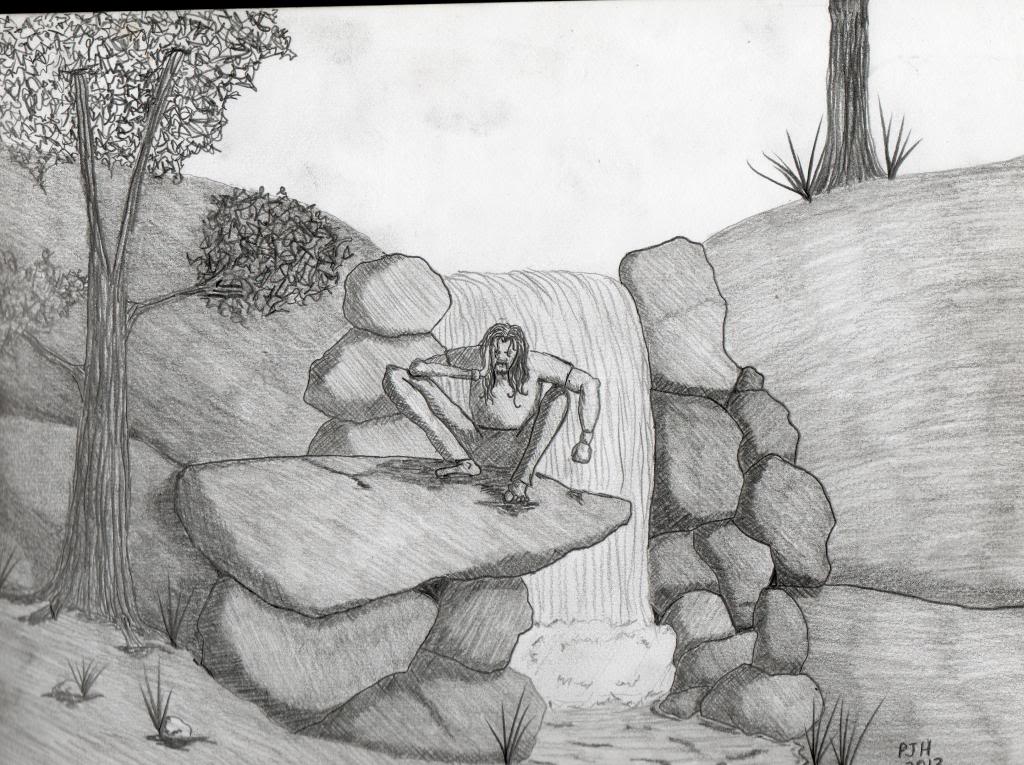 1024x765 Inside The Inner Halls Of Patrick's Mind Waterfall Pencil Drawing - Waterfall Pencil Drawing