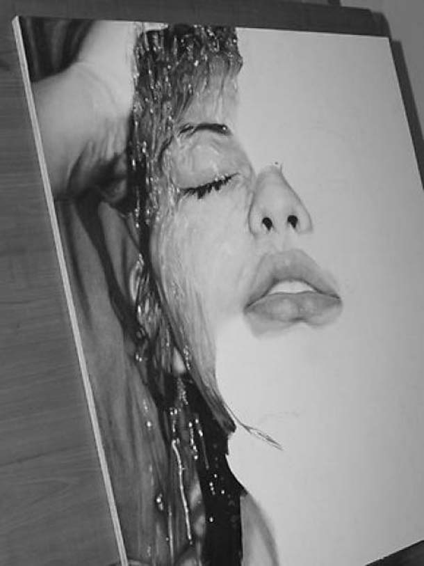 610x813 Drawn Waterfall Pencil - Waterfall Pencil Drawing