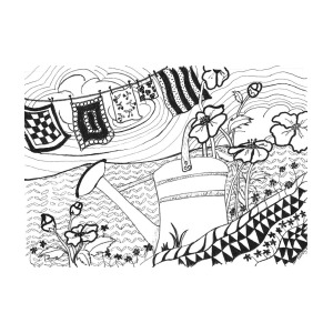 300x300 Watering Can Drawing - Watering Can Drawing