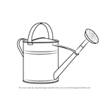 150x150 Learn How To Draw Watering Can - Watering Can Drawing