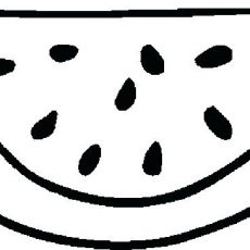230x230 terrific coloring pages watermelon best for kids preschoolers - Watermelon Line Drawing