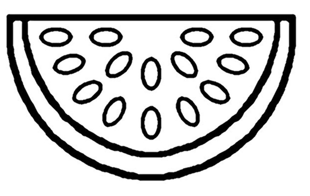 1024x648 watermelon line drawing - Watermelon Line Drawing