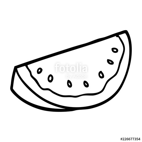 500x500 line drawing cartoon watermelon stock image and royalty free - Watermelon Line Drawing