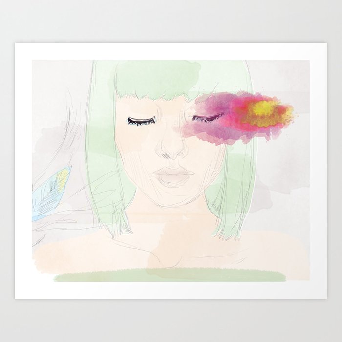 700x700 watery eyes art print - Watery Eyes Drawing
