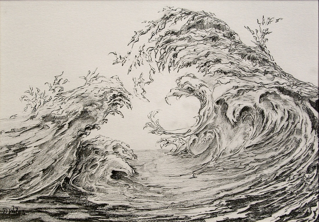 Wave Drawing Picture. 