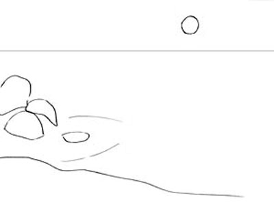 400x296 How To Draw A Sea - Wave Outline Drawing