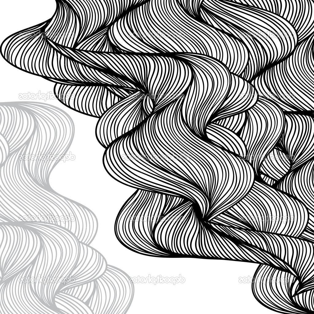 1024x1024 Unique Wave Outline Drawing Library - Wave Outline Drawing